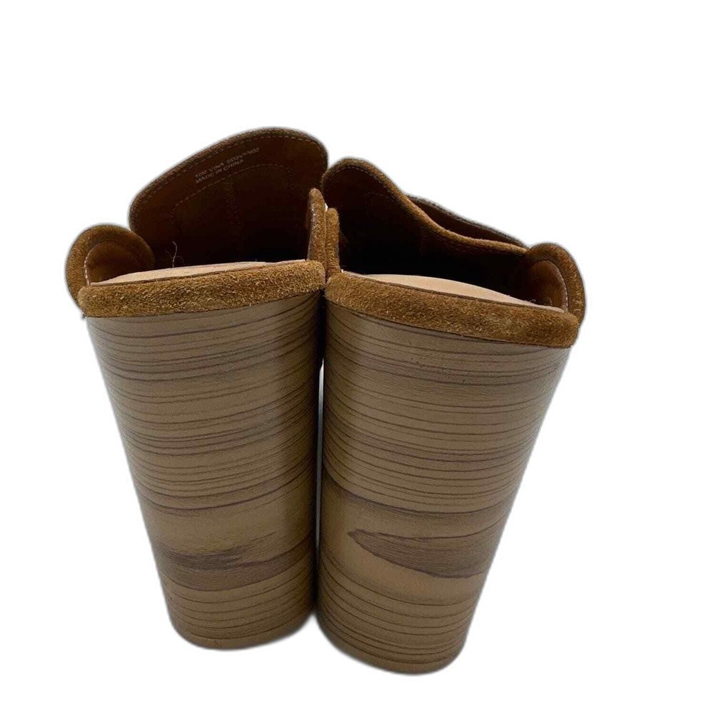 Splendid Platform Clogs Mules 10 Slide Chunky 70s Retro Boho Festival Brown Vina - Picture 4 of 9